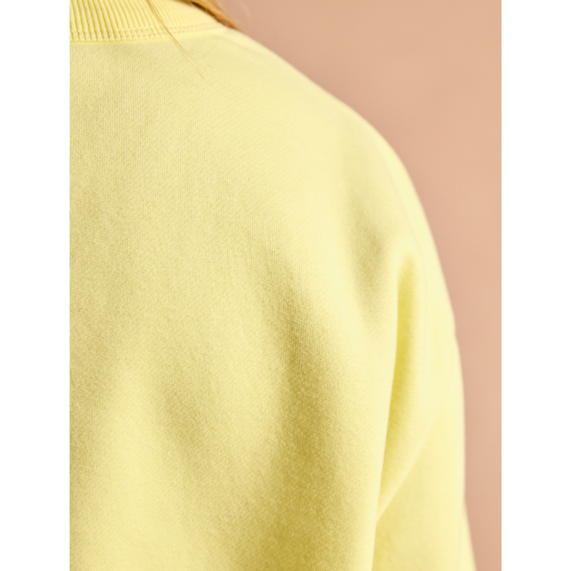 Joules Ladies Graphic Crew Sweatshirt - Yellow-6