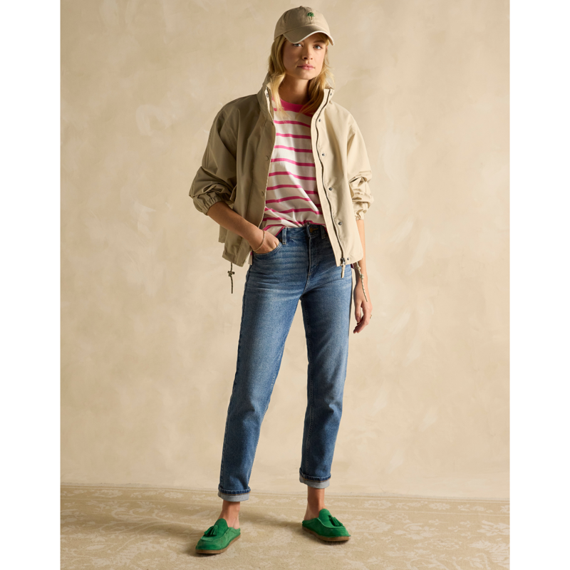 Joules Ellie Short Sleeve Jersey Top - Pink Hotch Potch-5