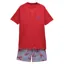 Joules Men's Harford Short Nightwear Set With Packable Travel Bag - Red