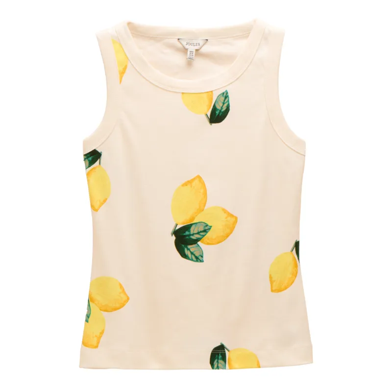 Joules Ladies Harbour Jersey Vest - Lemon