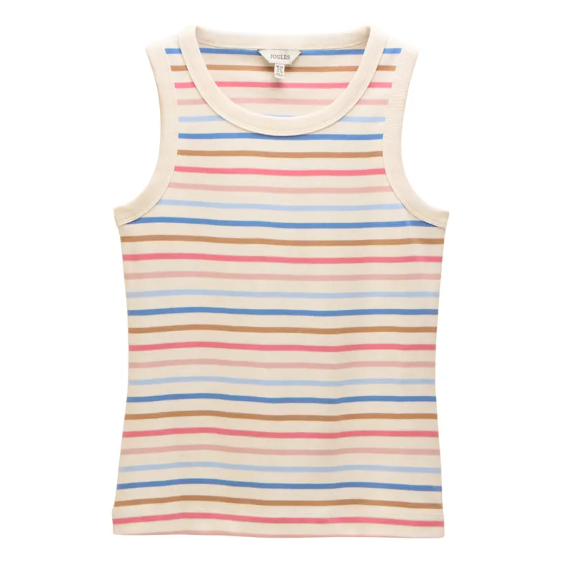Joules Ladies Harbour Jersey Vest - Multi Stripe