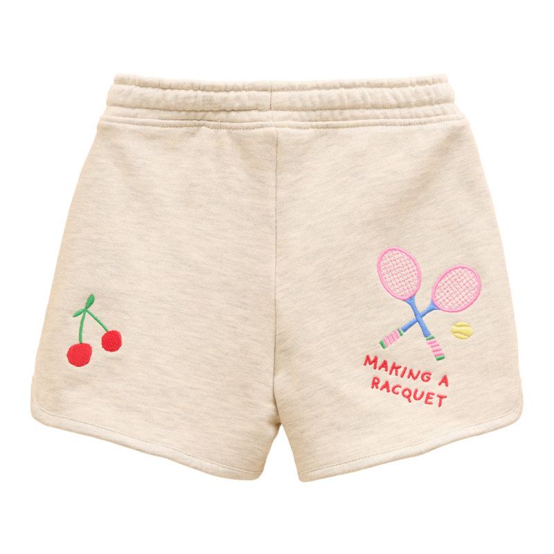 Joules Kids Summer Days Embroidered Icon Shorts - Neutral-1