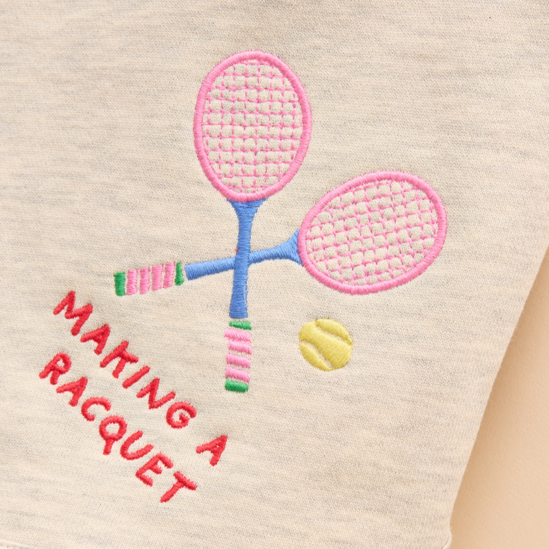 Joules Kids Summer Days Embroidered Icon Shorts - Neutral-3