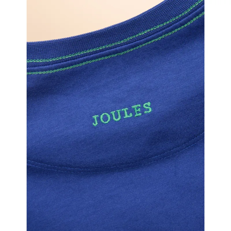 Joules Kids Archie Faces Print Short Sleeve T-Shirt - Blue-2