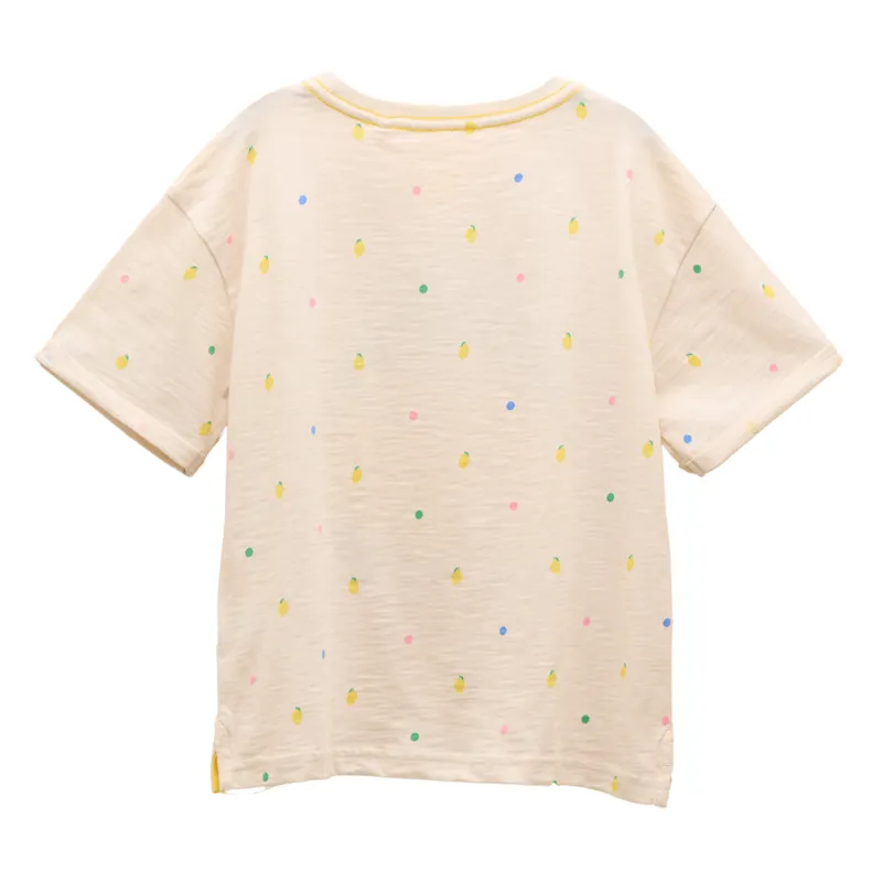 Joules Kids Fun Days Squeezy Print T-Shirt - White-1