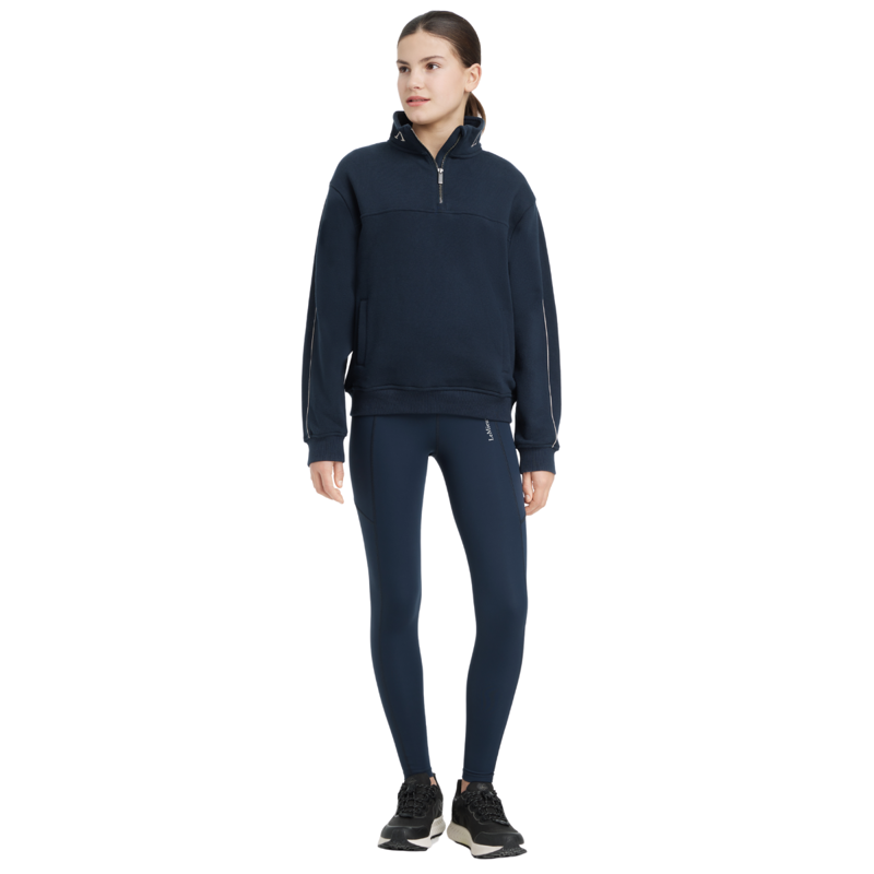 LeMieux Young Rider Kate Quarter Zip Sweat - Navy-5