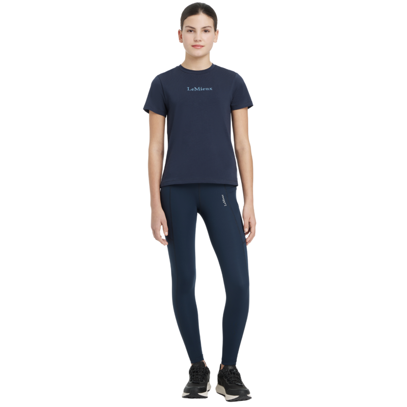 LeMieux Young Rider Darla Sport Legging - Navy-5
