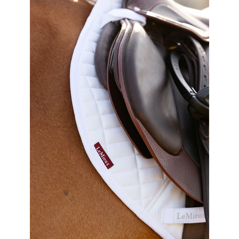 LeMieux Self-Cool Close Contact Half Square - White-2