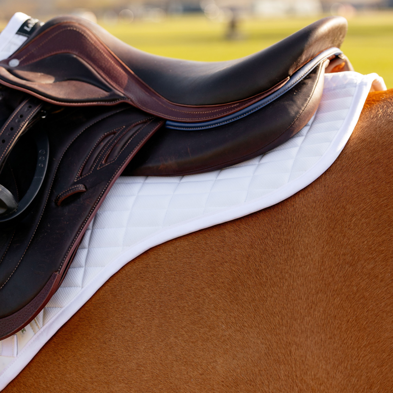 LeMieux Self-Cool Close Contact Half Square - White-1