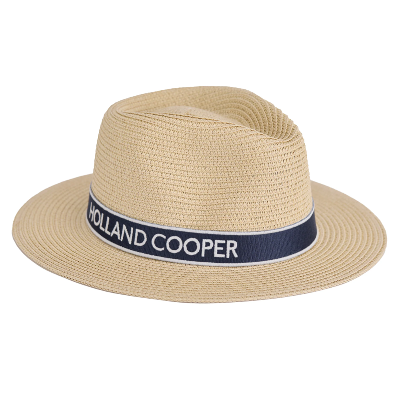 Holland Cooper Francesca Hat - Natural Navy-1