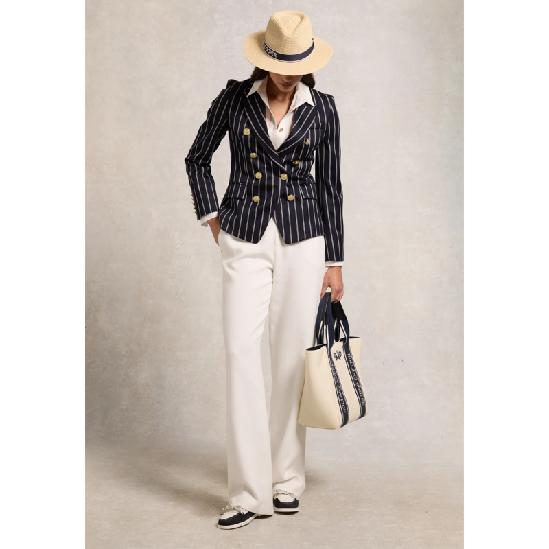 Holland Cooper Francesca Hat - Natural Navy-4