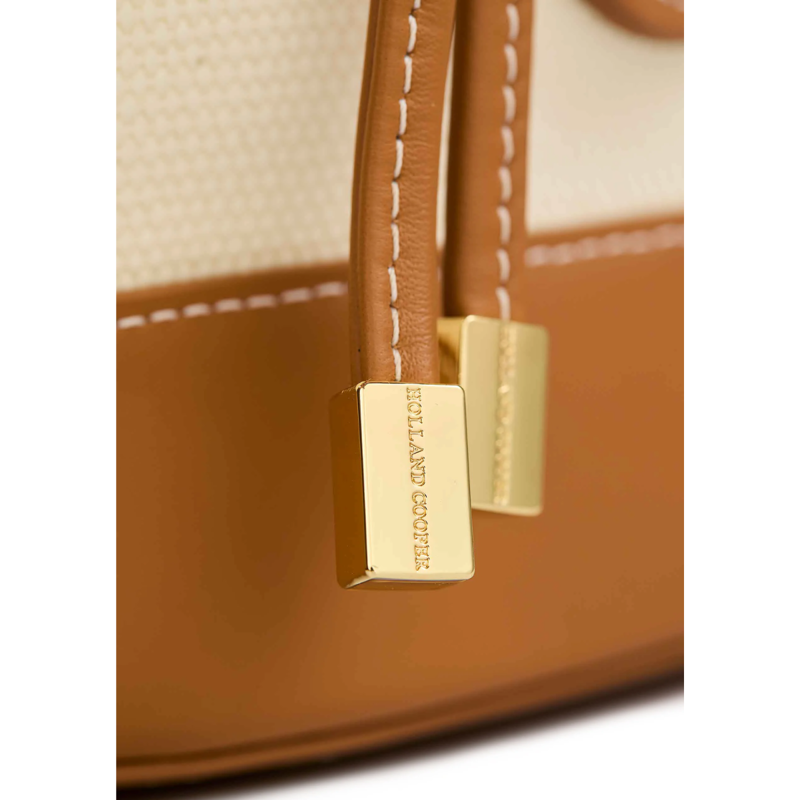 Holland Cooper Amalfi Bucket Bag - Tan Canvas-4