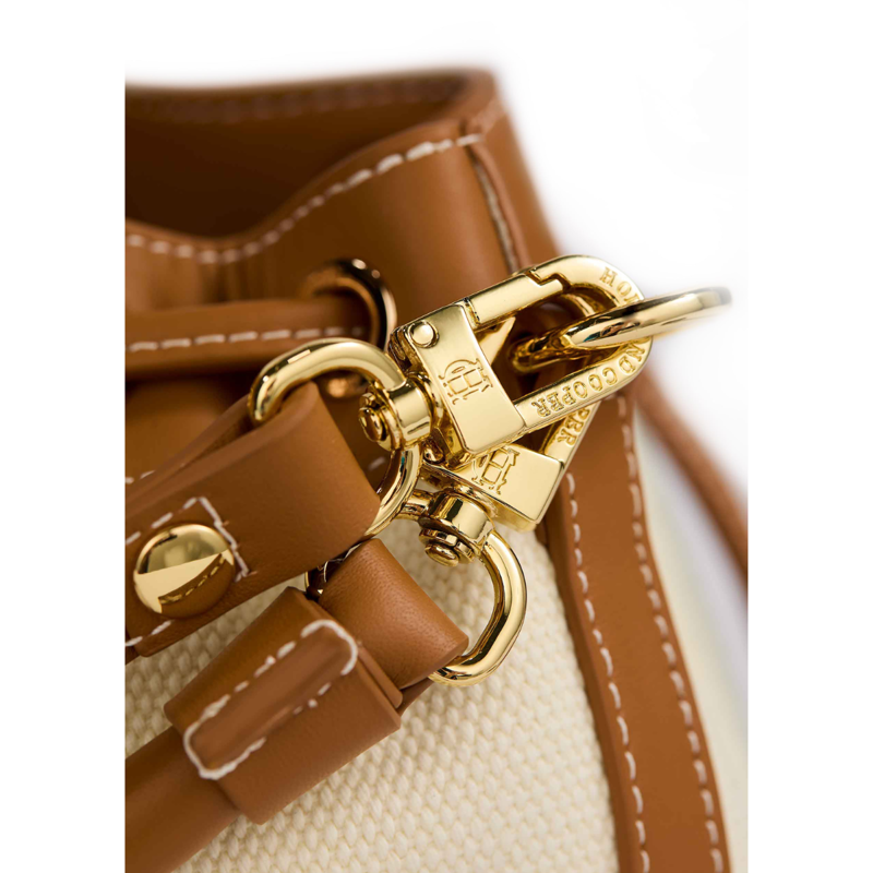 Holland Cooper Amalfi Bucket Bag - Tan Canvas-3