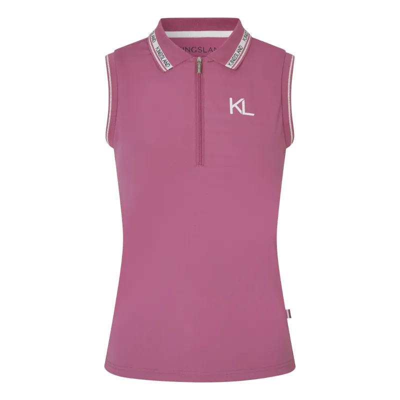 Kingsland KLNaira Ladies Pique Sleeveless Polo - Pink Malaga