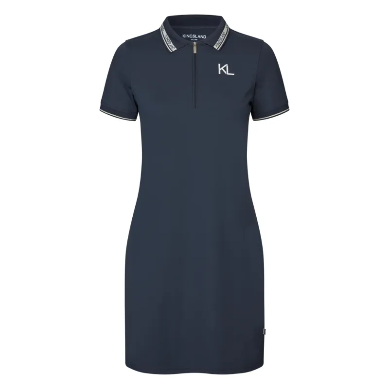 Kingsland KLNaira Ladies Pique Polo Dress - Navy