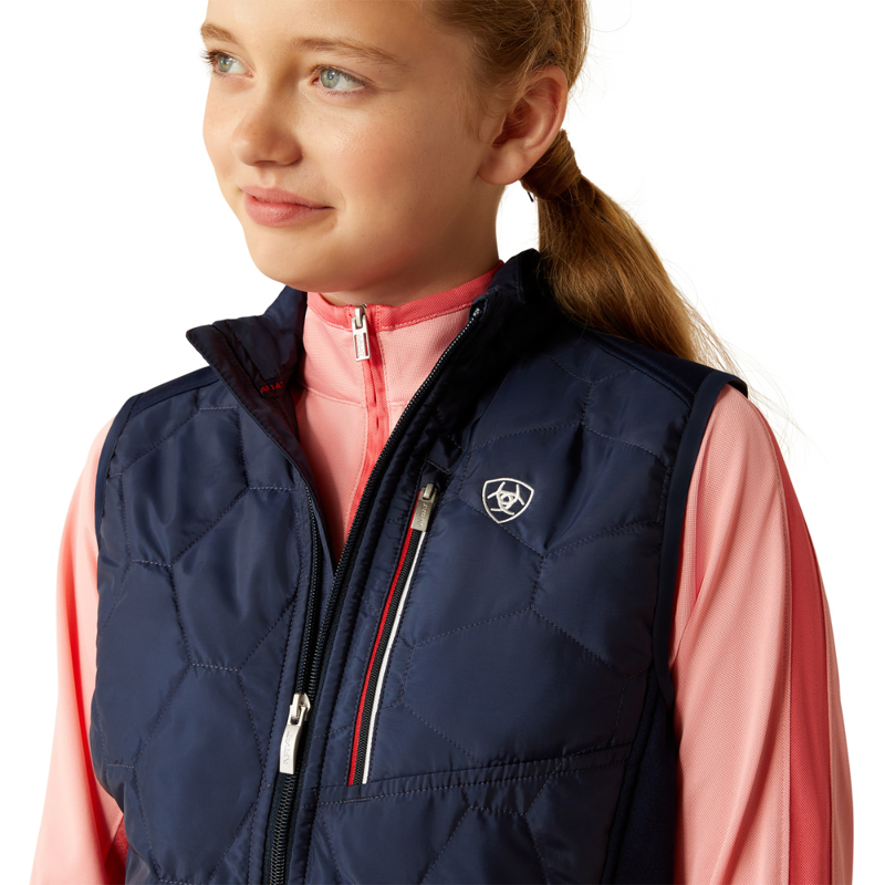 Ariat Youth Fusion Insulated Gilet - NavyT-2