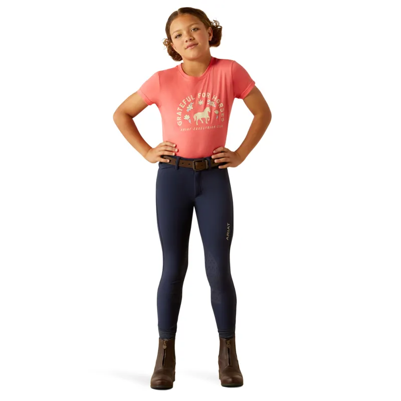 Ariat Youth Grateful T-Shirt - Coral Paradise-3