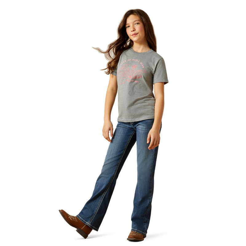 Ariat Youth Heels Down T-Shirt - Ice Berg-3