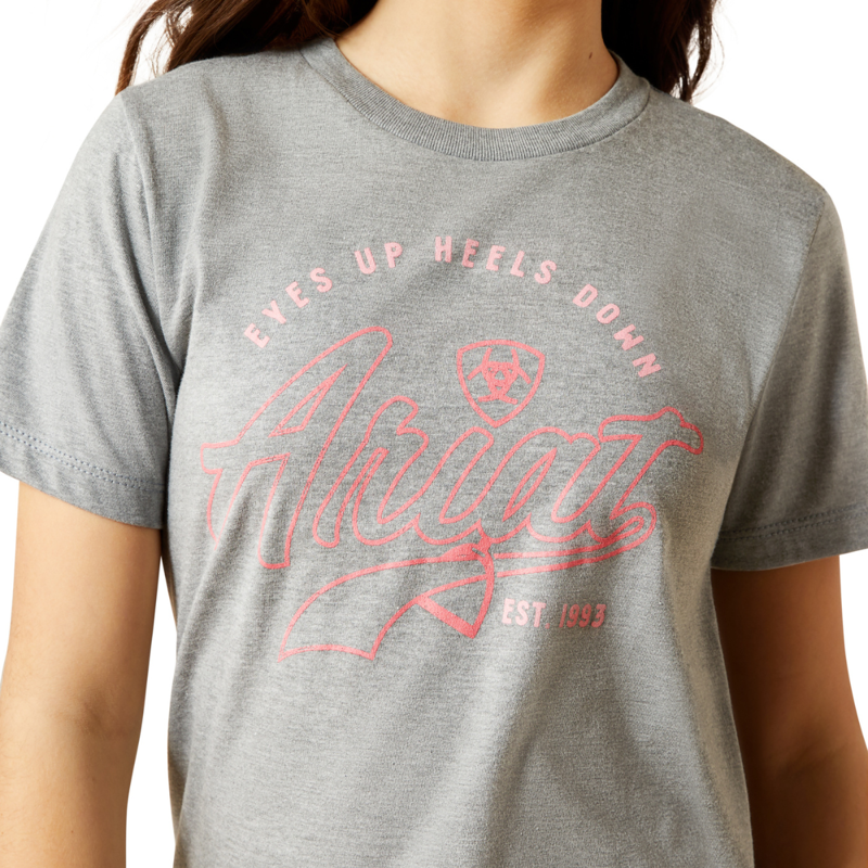Ariat Youth Heels Down T-Shirt - Ice Berg-2