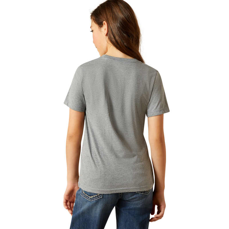 Ariat Youth Heels Down T-Shirt - Ice Berg-1