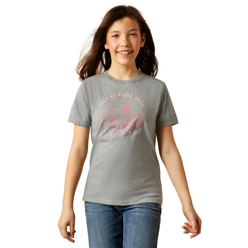Ariat Youth Heels Down T-Shirt - Ice Berg