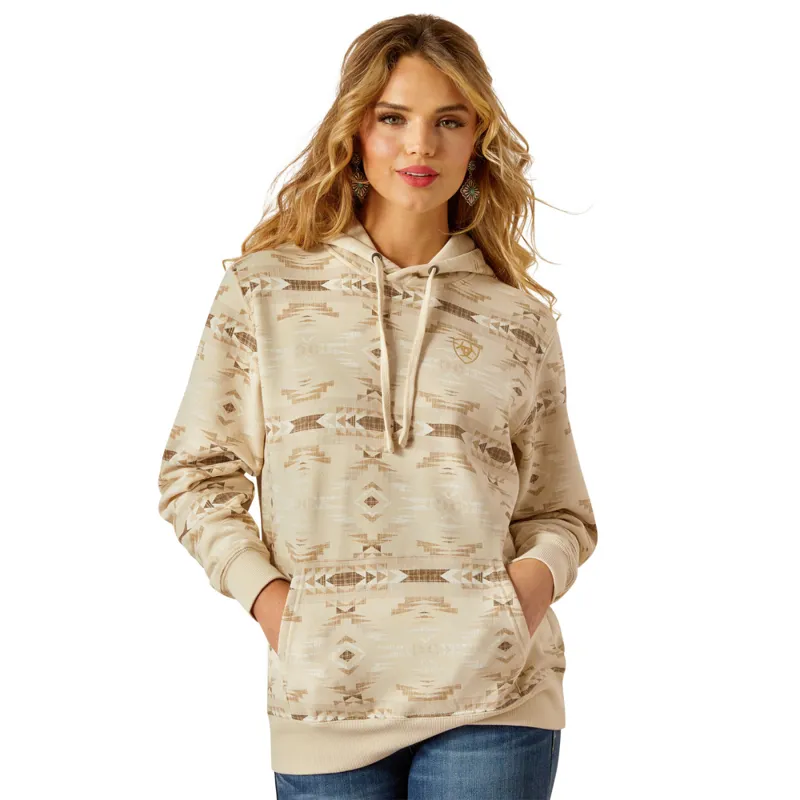Ariat Women's Logo 2.0 Hoodie - Sandstone Southwest Print
