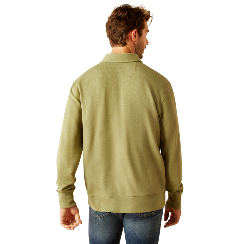 Ariat Men's Wilton Sweatshirt - Oil Green Heather-1