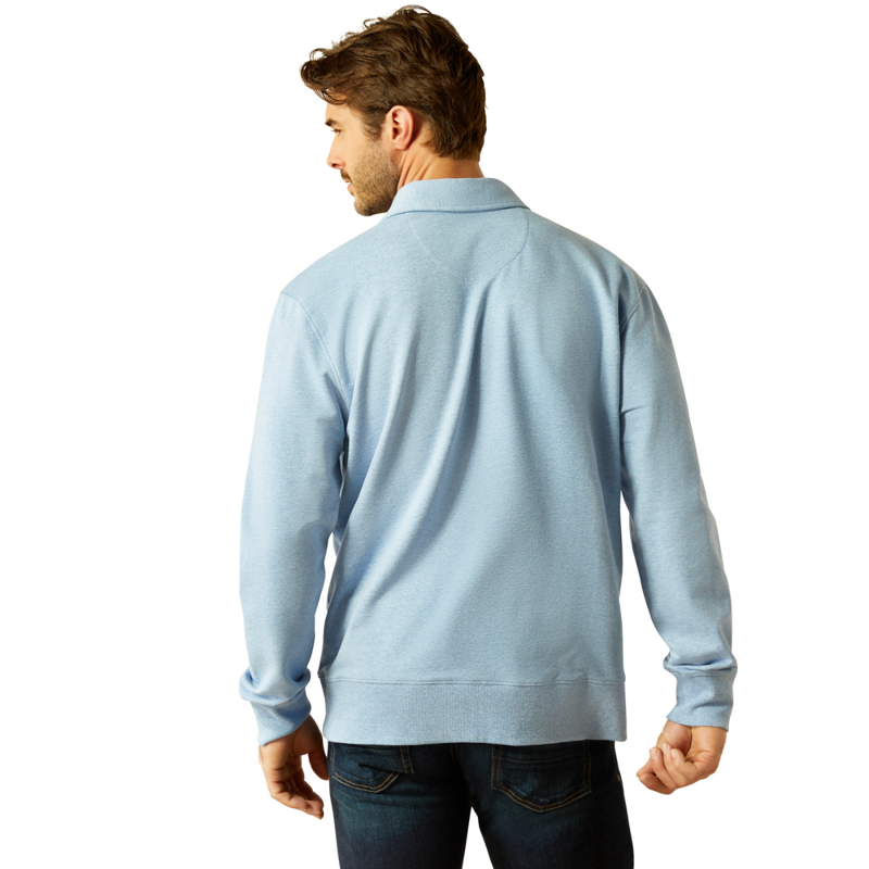 Ariat Men's Wilton Sweatshirt -  Chambray Blue Heather-1