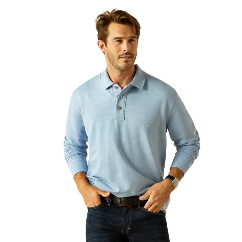 Ariat Men's Wilton Sweatshirt -  Chambray Blue Heather