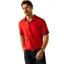Ariat Men's Bandera 1/4 Zip Polo - Weg Red