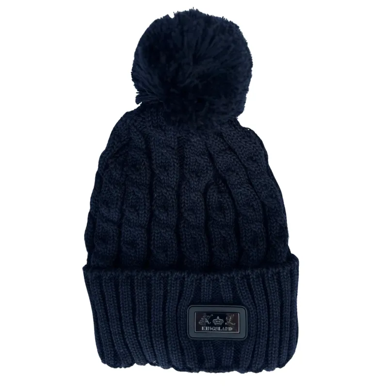 Kingsland Chap Ladies Bobble Hat - Navy