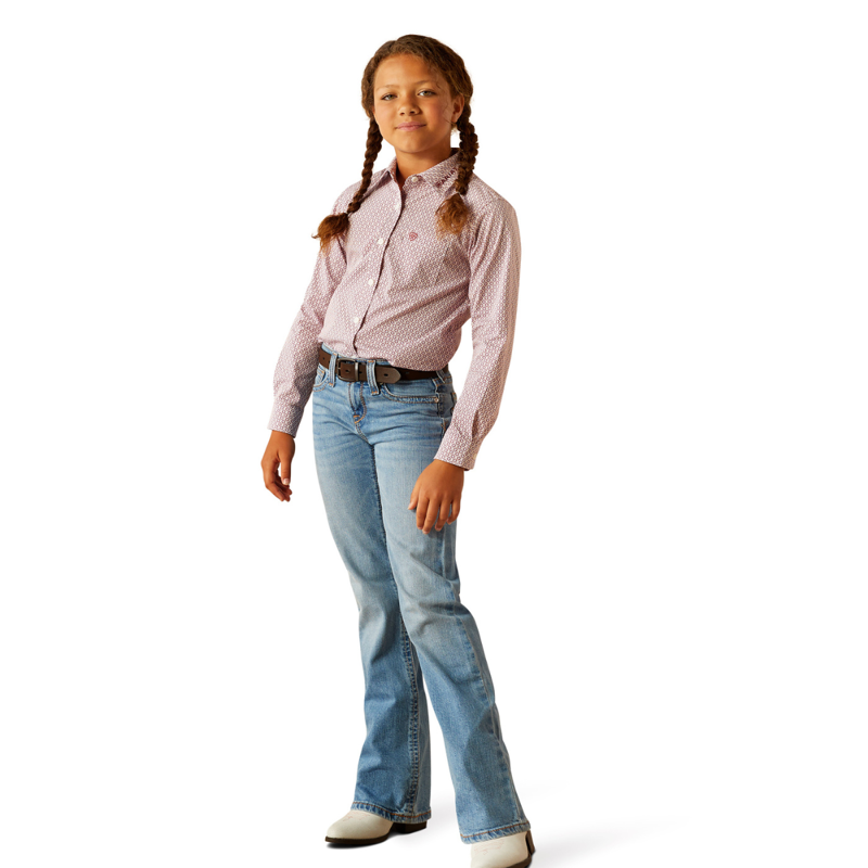 Ariat Youth Team Kirby Shirt - Finleigh Geo Print-4