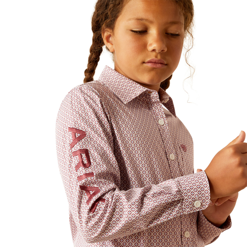 Ariat Youth Team Kirby Shirt - Finleigh Geo Print-3