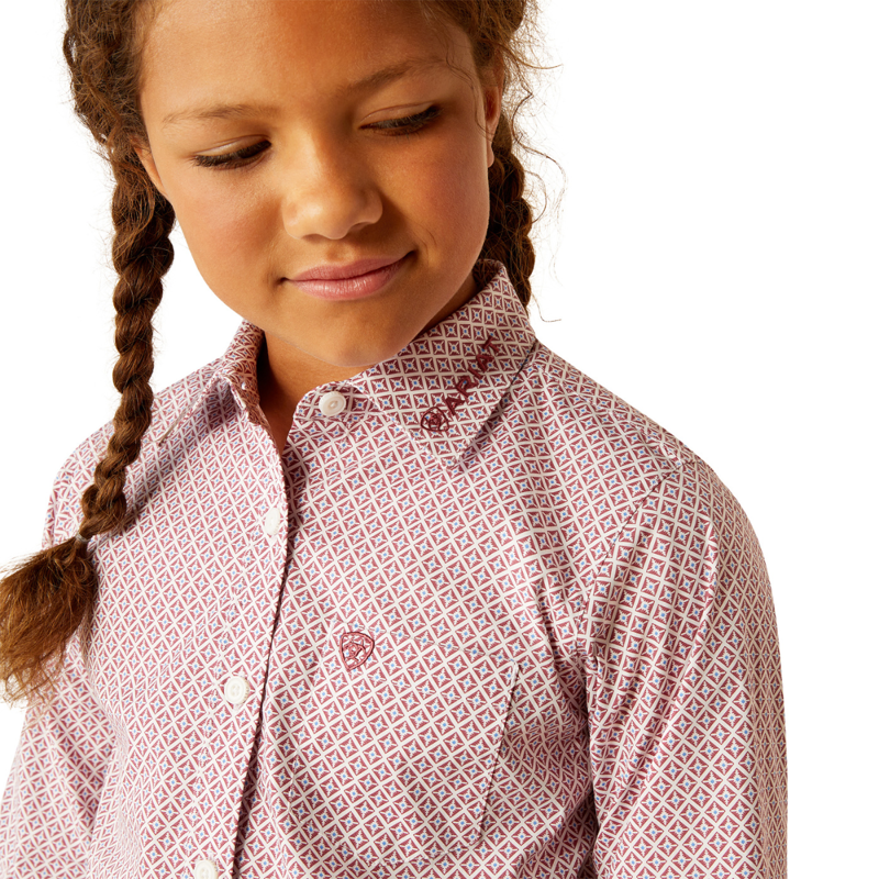 Ariat Youth Team Kirby Shirt - Finleigh Geo Print-2