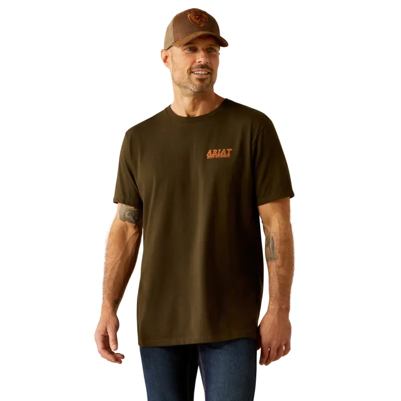 Ariat Men's Armadillo on a Half Shell T-Shirt - Dark Olive