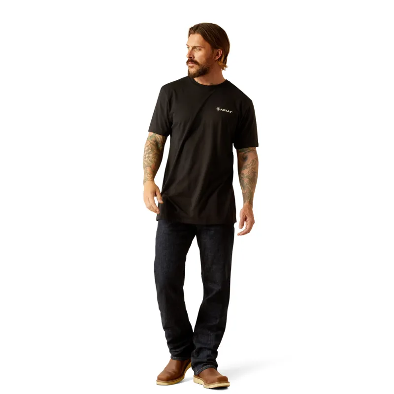 Ariat Men's Big Sky Freedom T-Shirt - Black-4