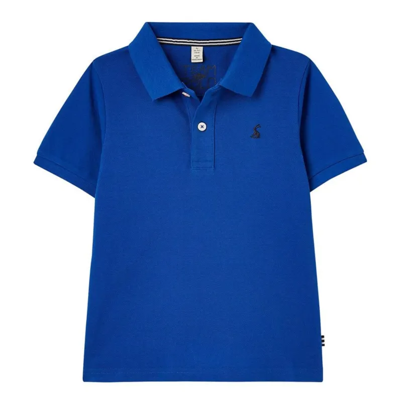 Joules Woody Mini Me Polo Shirt - Blue
