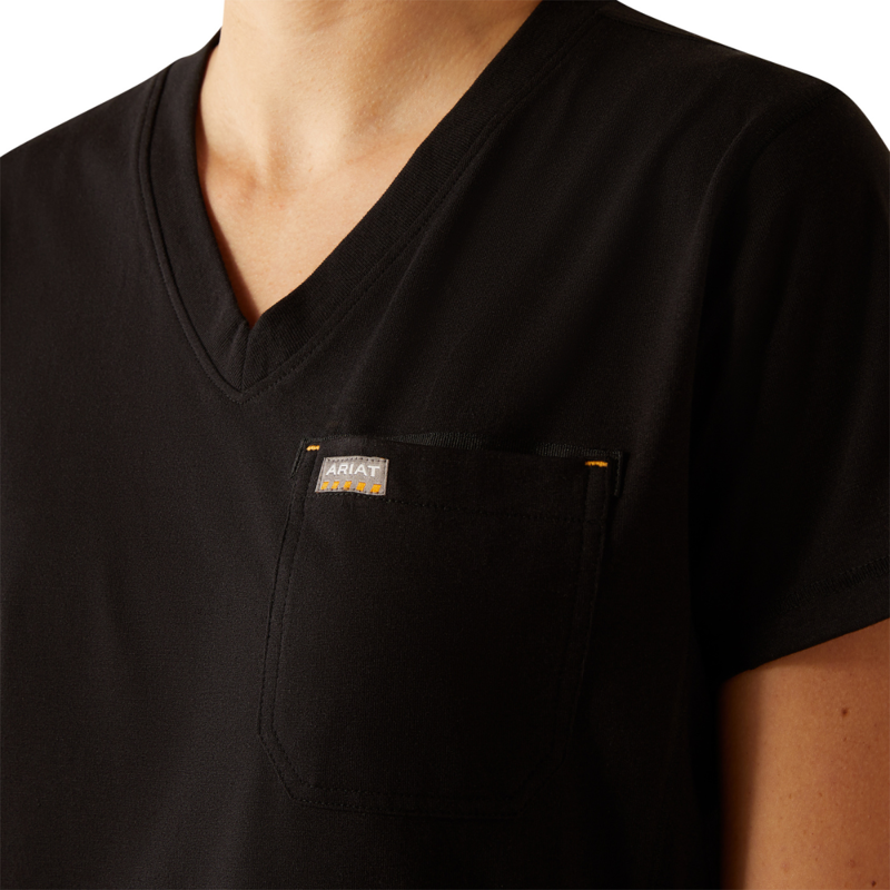 Ariat Women's Workman Rose T-Shirt - Black-4