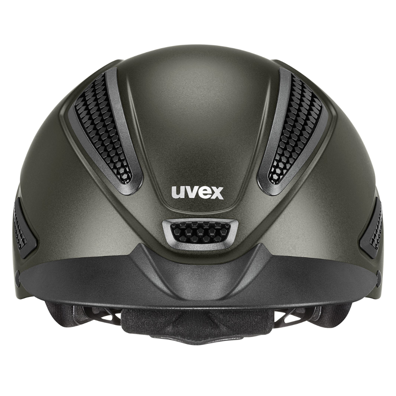 Uvex Perfexxion III Riding Hat - Olive Matt-1