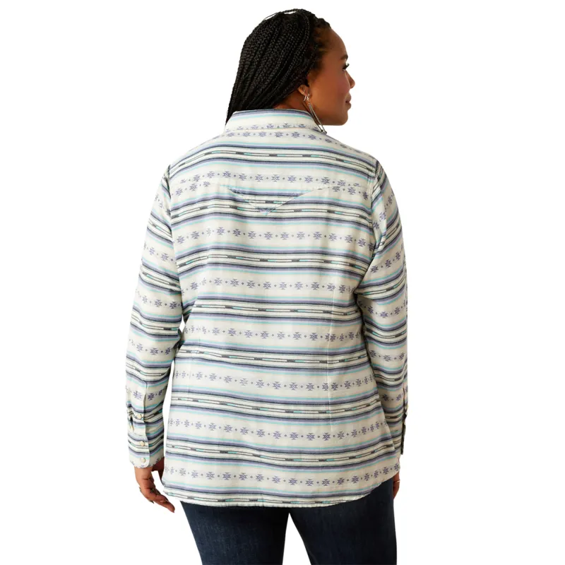 Ariat Women's Seaside Shirt - Geo Stream Serape Jaquard-2