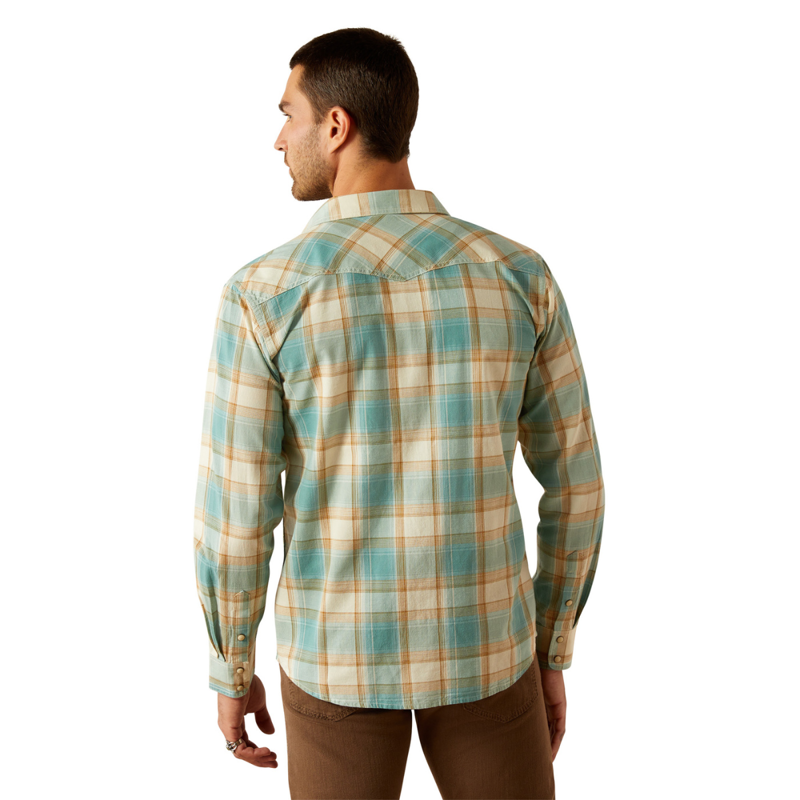 Ariat Men's Hardin Retro Fit Shirt - Turquoise-1