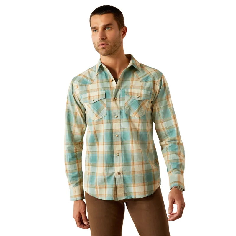 Ariat Men's Hardin Retro Fit Shirt - Turquoise