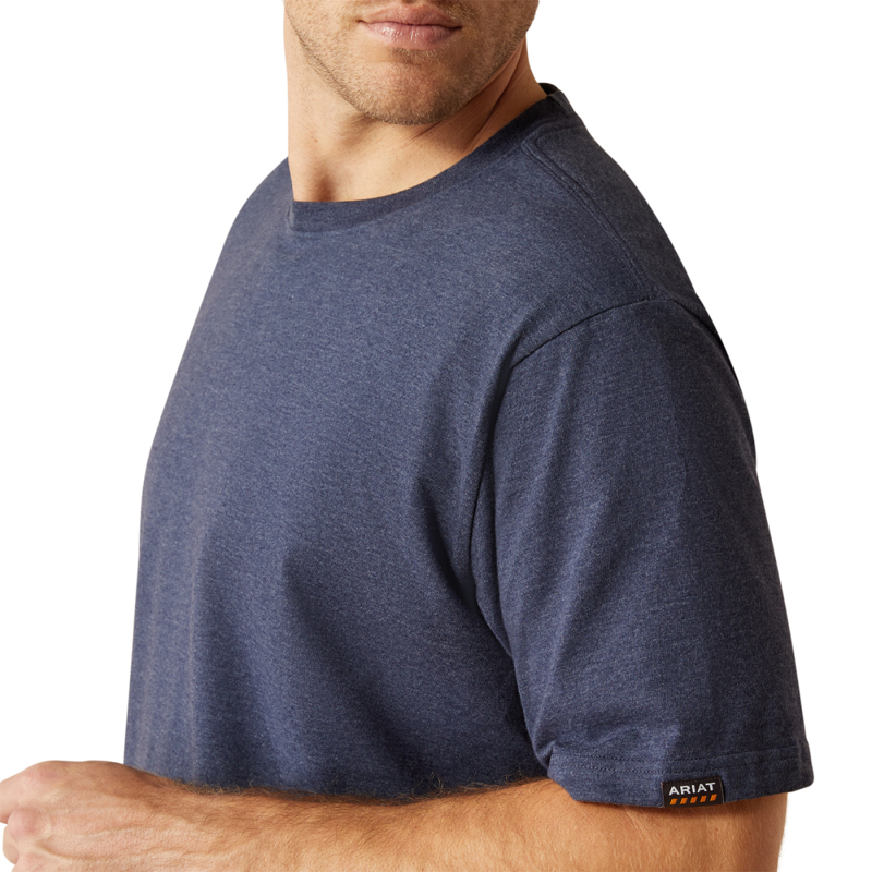 Ariat Men's Rebar Cotton Strong Standard T-Shirt - Navy Heather-2