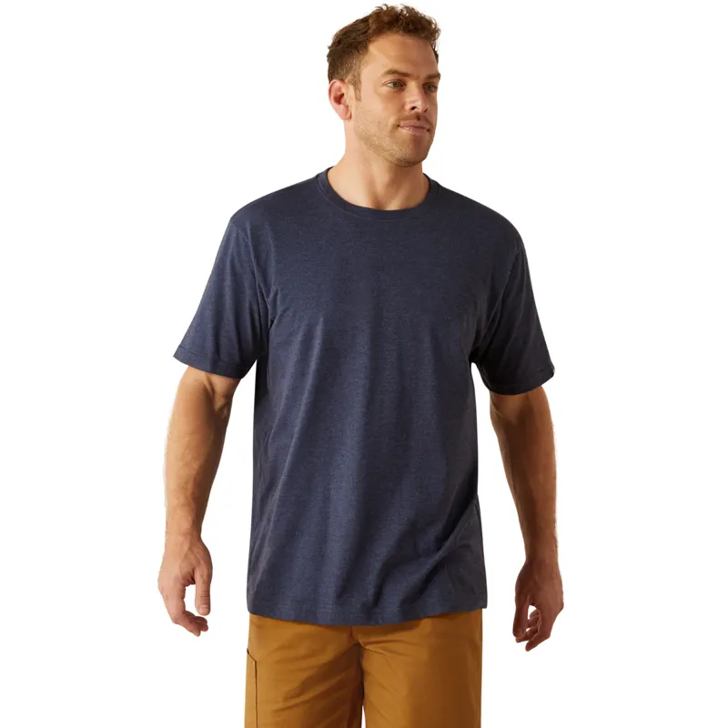 Ariat Men's Rebar Cotton Strong Standard T-Shirt - Navy Heather