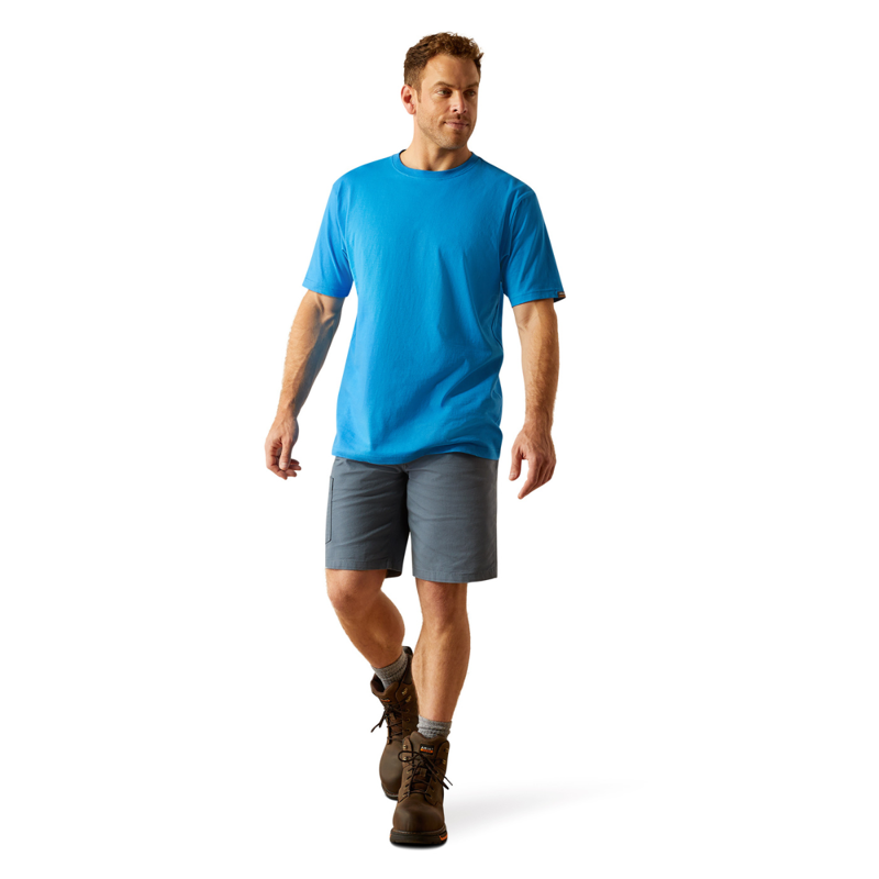 Ariat Men's Rebar Cotton Strong Standard T-Shirt - French Blue-3