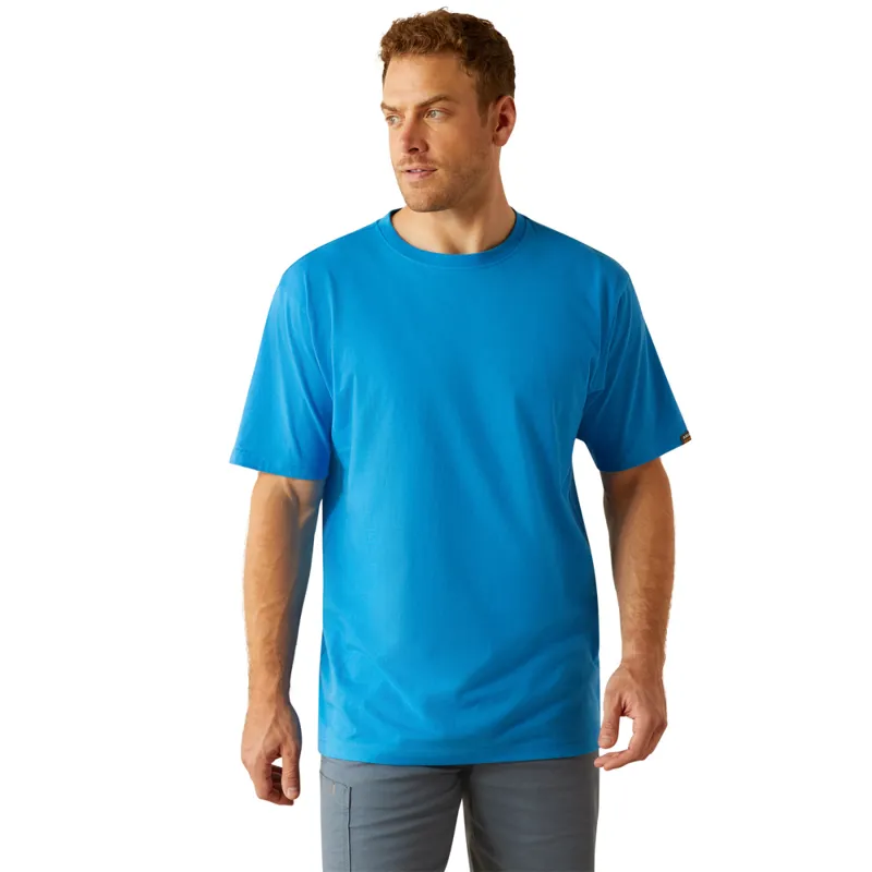 Ariat Men's Rebar Cotton Strong Standard T-Shirt - French Blue