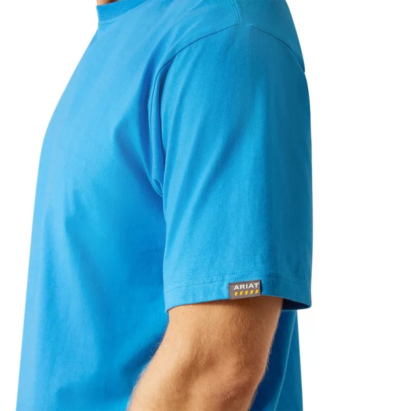 Ariat Men's Rebar Cotton Strong Standard T-Shirt - French Blue-2