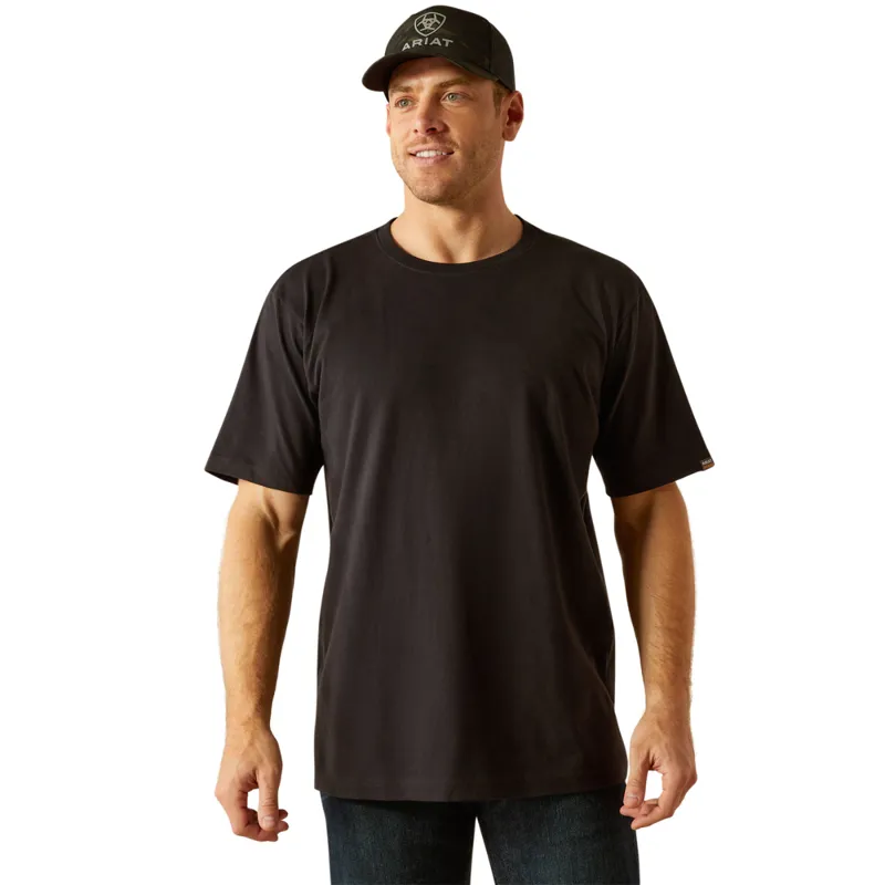 Ariat Men's Rebar Cotton Strong Standard T-Shirt - Black