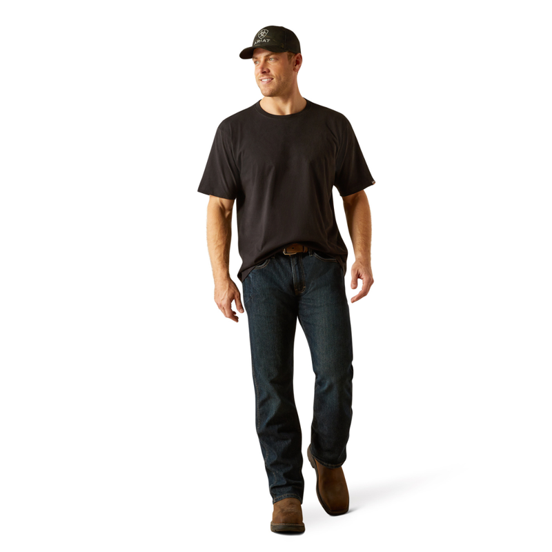 Ariat Men's Rebar Cotton Strong Standard T-Shirt - Black-3