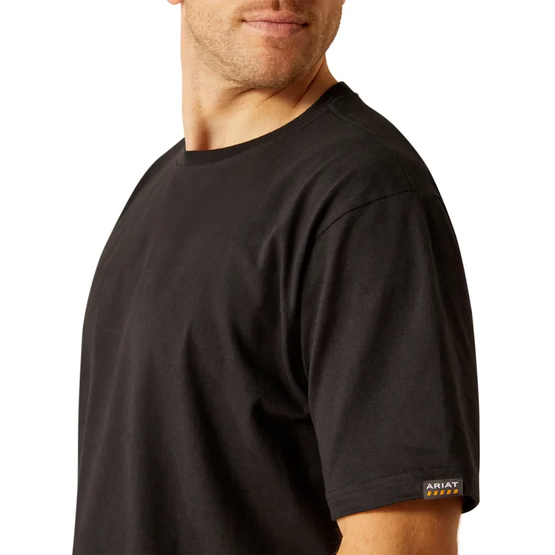 Ariat Men's Rebar Cotton Strong Standard T-Shirt - Black-2